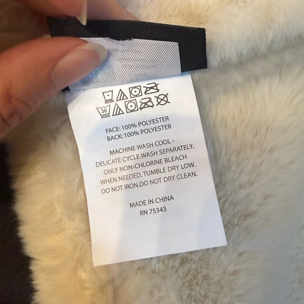 NEW Rachel Zoe Luxe Faux Fur Throw Blanket 50